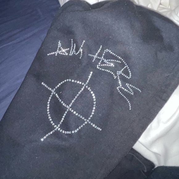 Superrradical Rhinestone Aim Here Hoodie - Picture 2 of 2